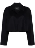 Fabiana Filippi open-front felted cropped jacket - Blue