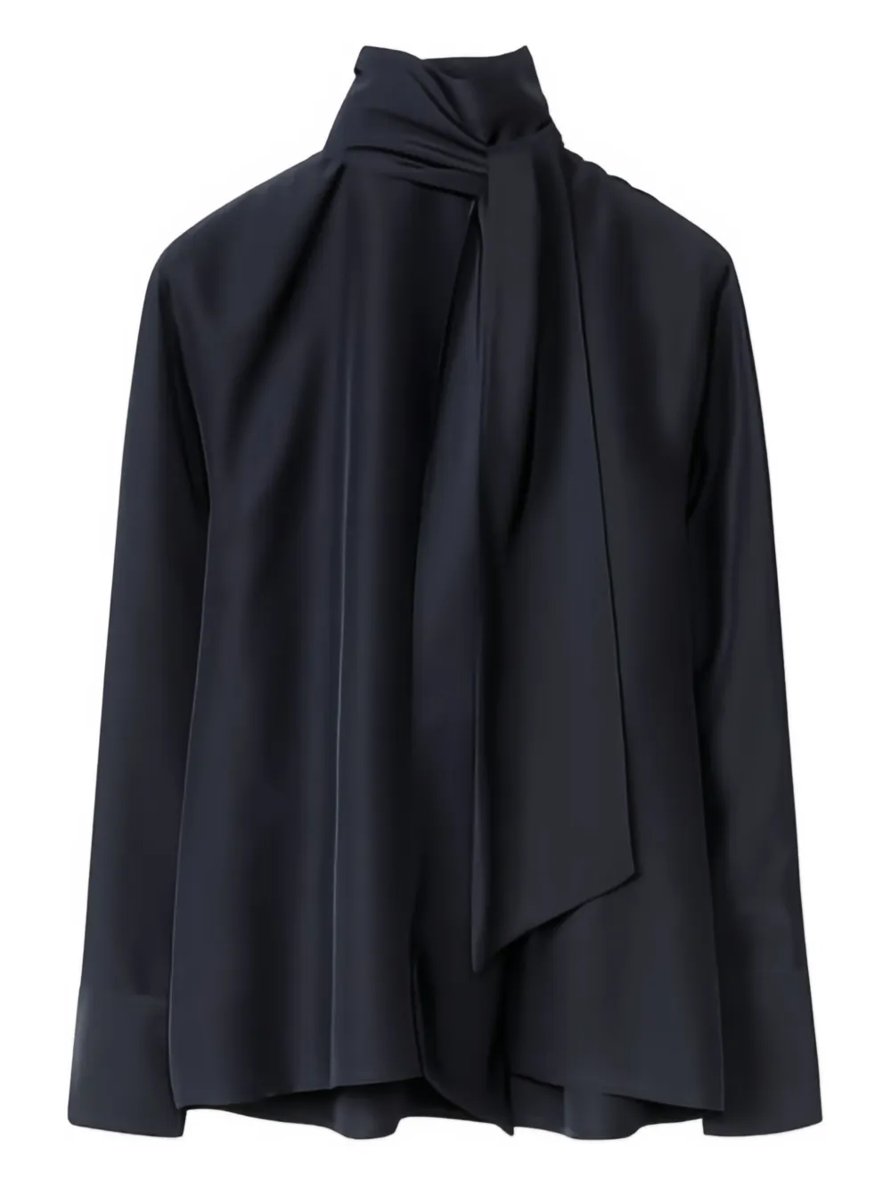 Fabiana Filippi tie-neck long-sleeve blouse | Blue | Image 1