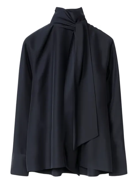Fabiana Filippi tie-neck long-sleeve blouse