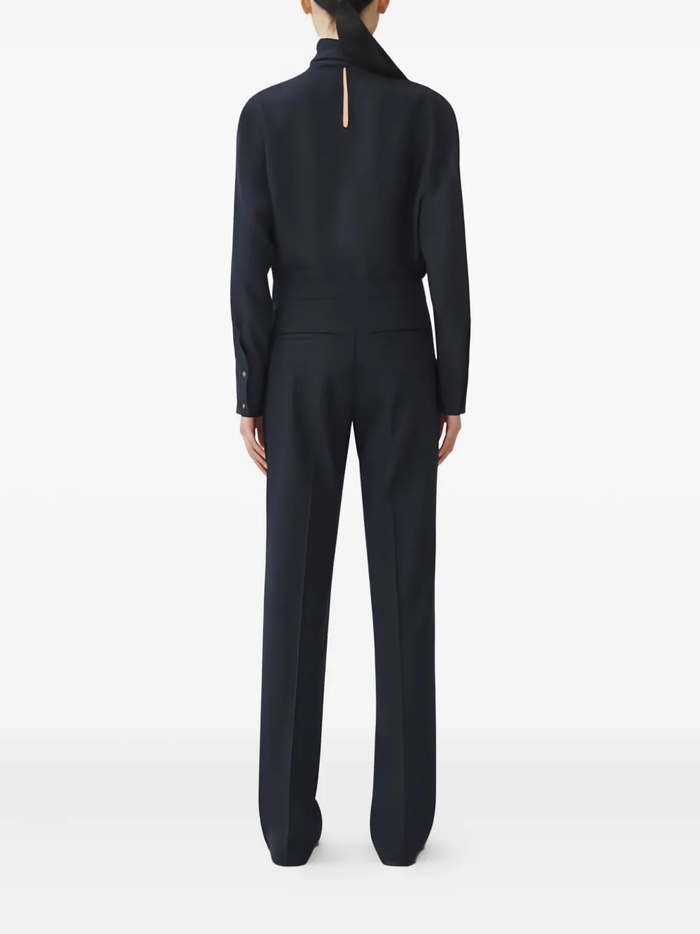 Fabiana Filippi Blouse met gestrikte hals Blauw