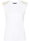 Fabiana Filippi sequin-embellished fine-knit top - White