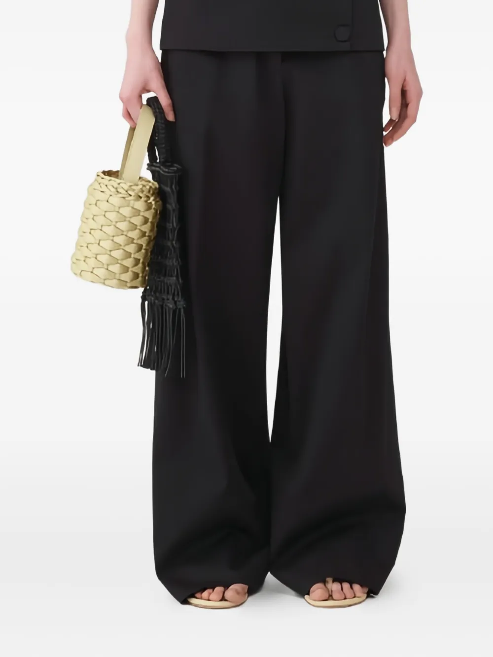 Fabiana Filippi flat-front trousers | Black | Image 1