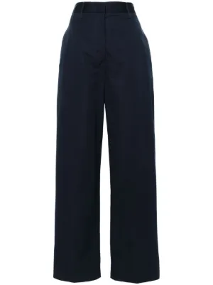 パンツ Fabiana Filippi Wide-Leg Cotton Blend Trousers With Pin FABIANA FILIPPI Wide-Leg Viscose Satin Trousers | Neiman Marcus