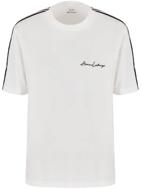 Armani Exchange playera con logo bordado