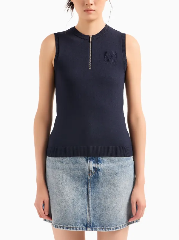Armani Exchange リブトリム トップ - Farfetch