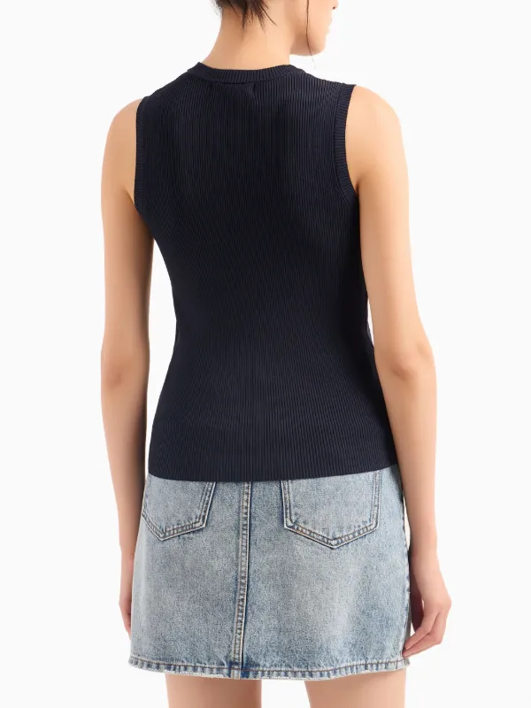 Armani Exchange リブトリム トップ - Farfetch