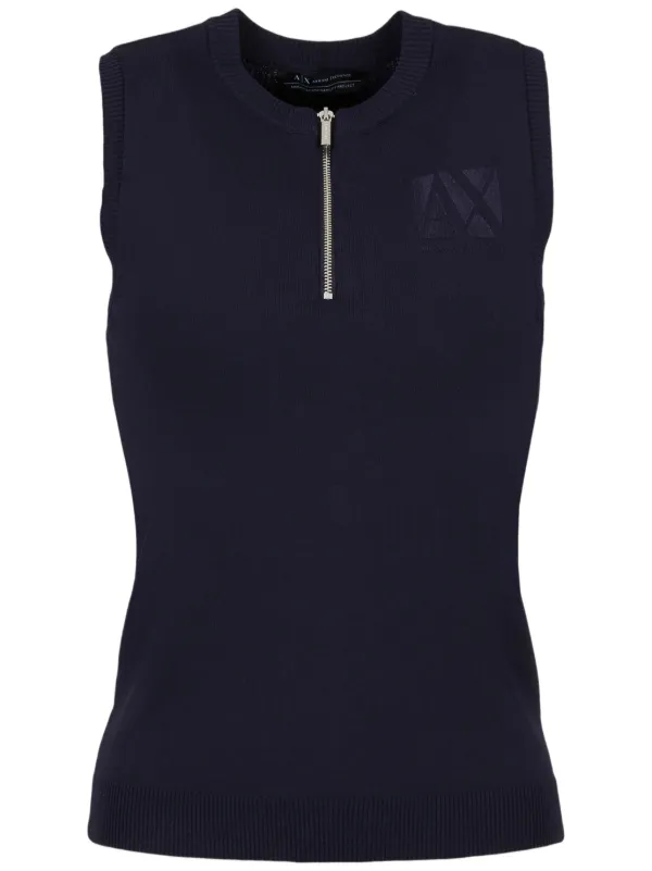 Armani Exchange リブトリム トップ - Farfetch
