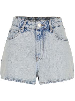 Armani Exchange logo appliqu Washed Denim Shorts Farfetch