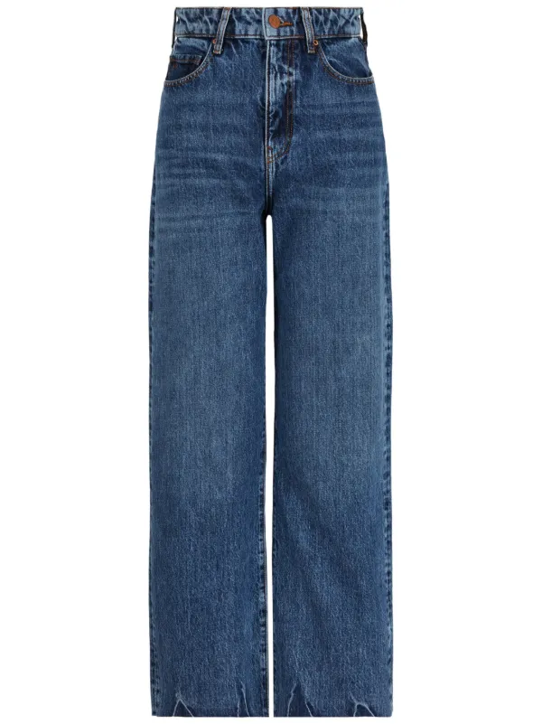 【A/X】ロゴ ストレート ジーンズ ブルー / 送料無料 Armani Exchange ストレートジーンズ | ブルー | FARFETCH JP