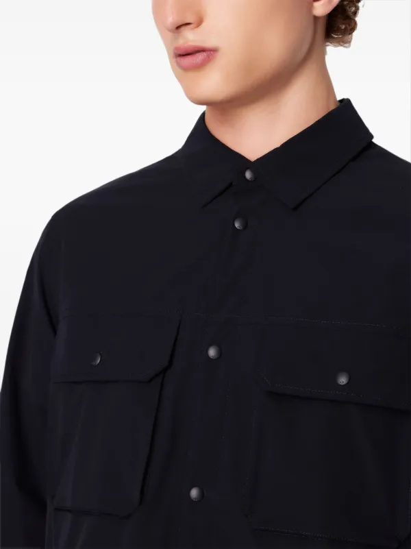 Emporio Armani ブラックロングスリーブシャツ Armani Exchange ロングスリーブ シャツ | ブラック | FARFETCH JP