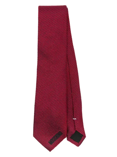 Moschino embroidered silk tie