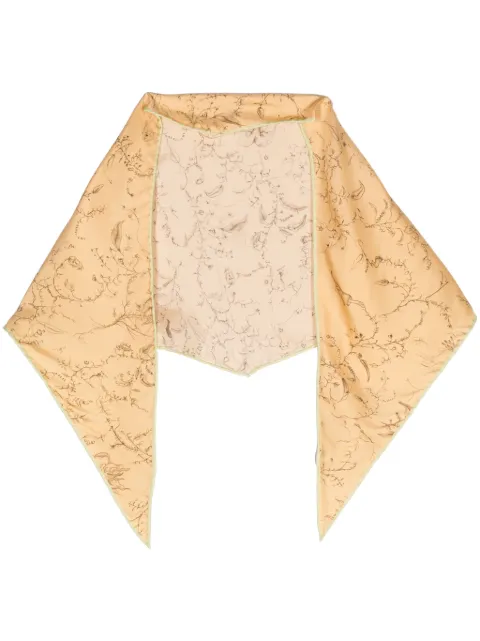 Fabiana Filippi graphic-print silk scarf