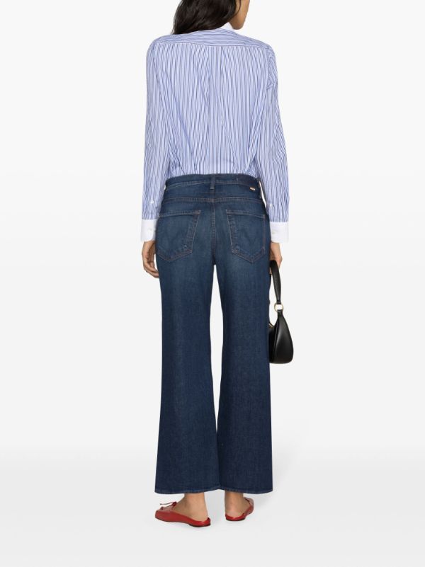 MOTHER Dodger Flood high-rise wide-leg Jeans - Farfetch