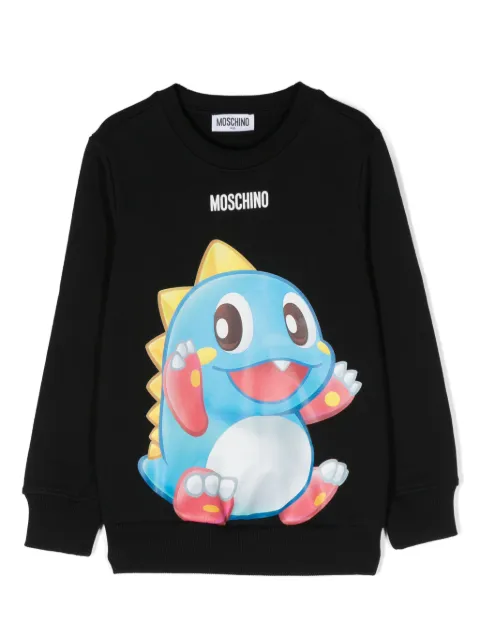 Moschino Kids cartoon-print cotton sweatshirt