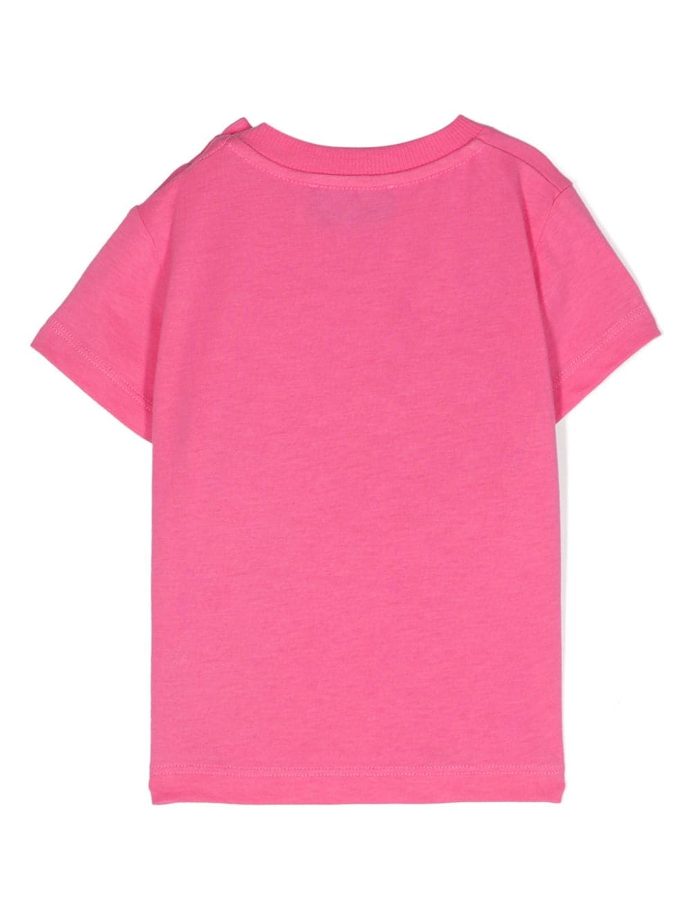 Shop Moschino Logo-print Cotton T-shirt In Pink