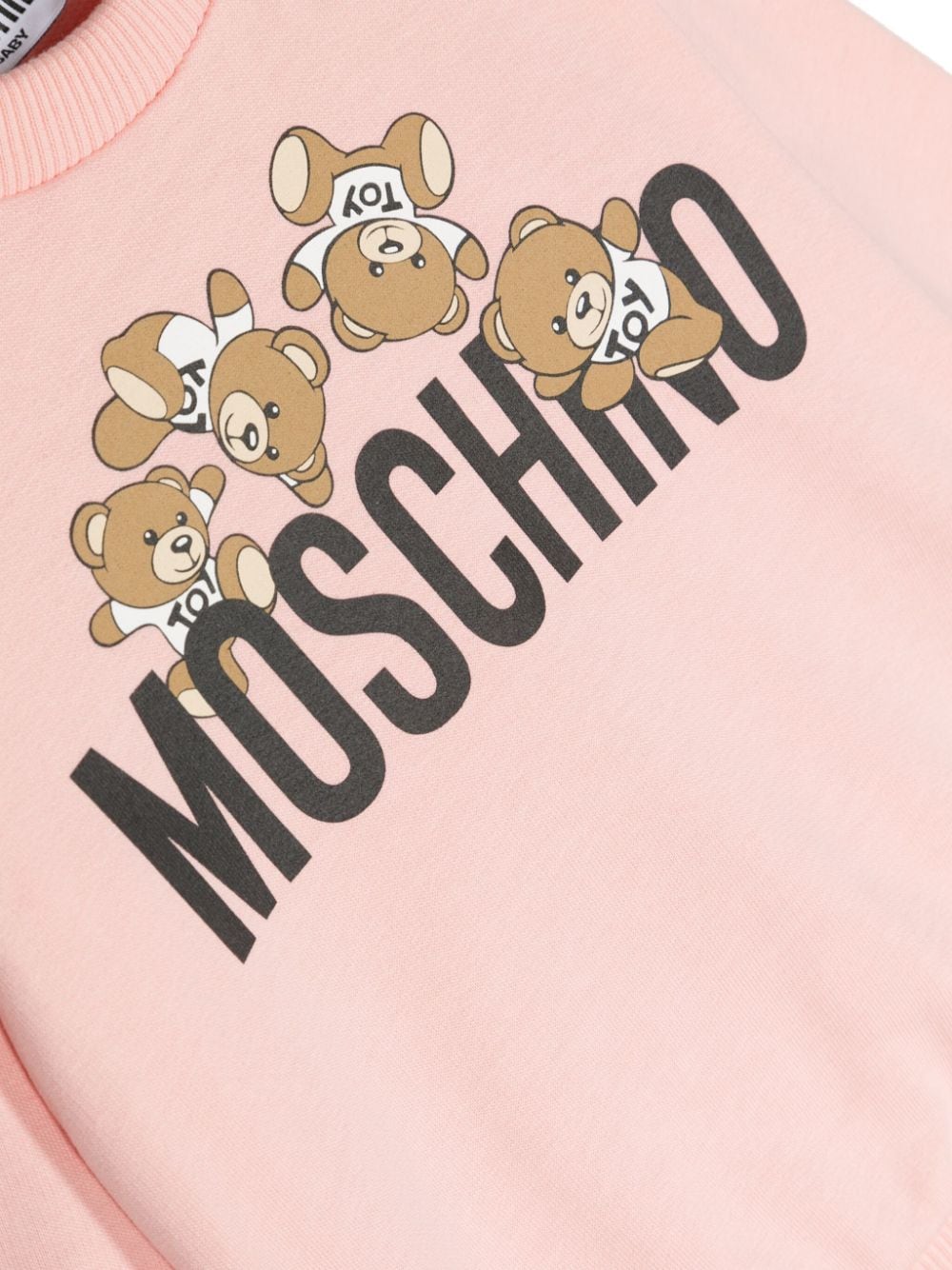 Moschino Kids Katoenen sweater Roze