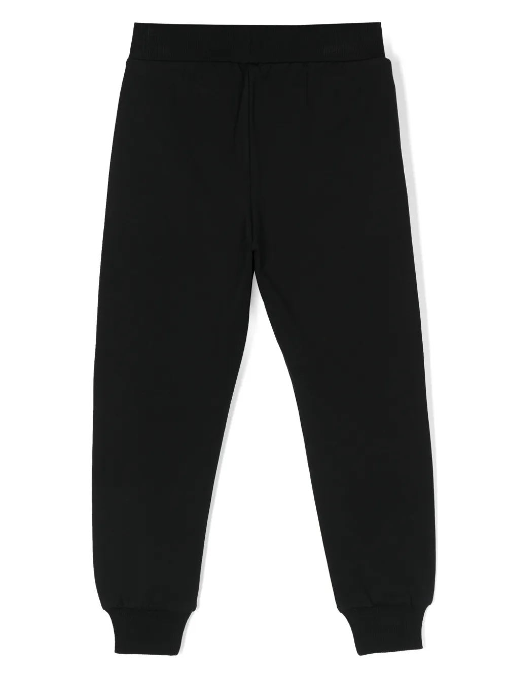 Moschino Kids Trainingsbroek met logoprint Zwart