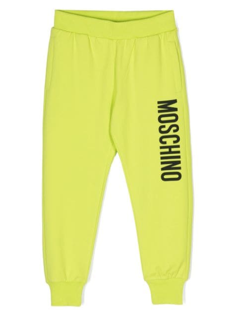 Moschino Kids pants con logo estampado