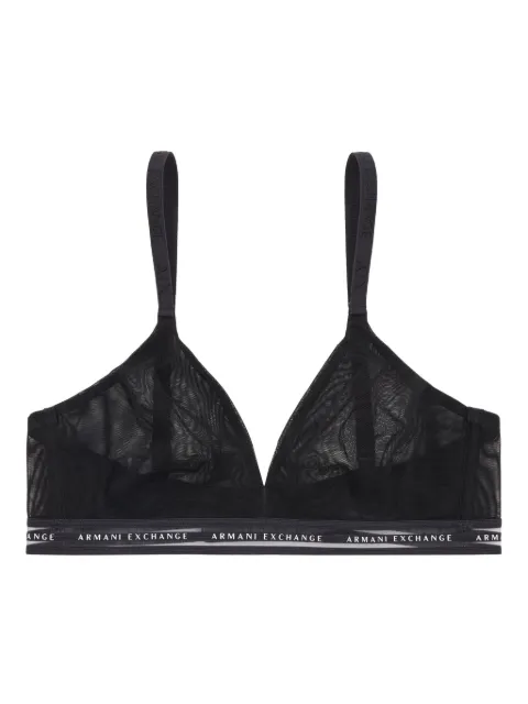 Armani Exchange Sutiã com logo na alça