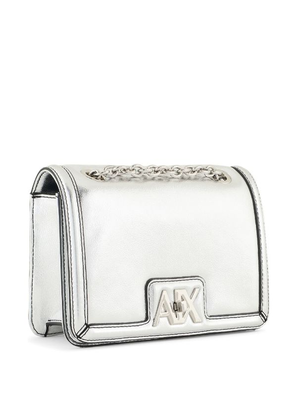 Armani exchange chain discount link pebbled crossbody