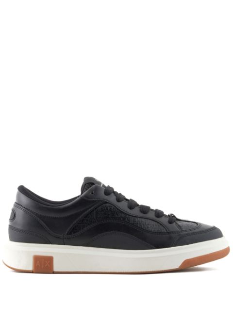 Armani Exchange logo-embossed panelled sneakers Men