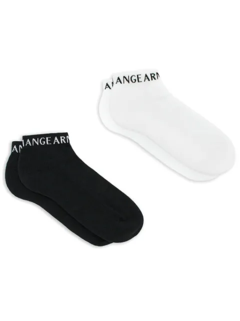 Armani Exchange Par de meias com logo intarsia