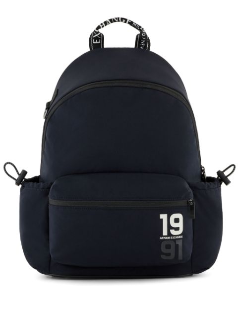 Armani Exchange logo-print backpack