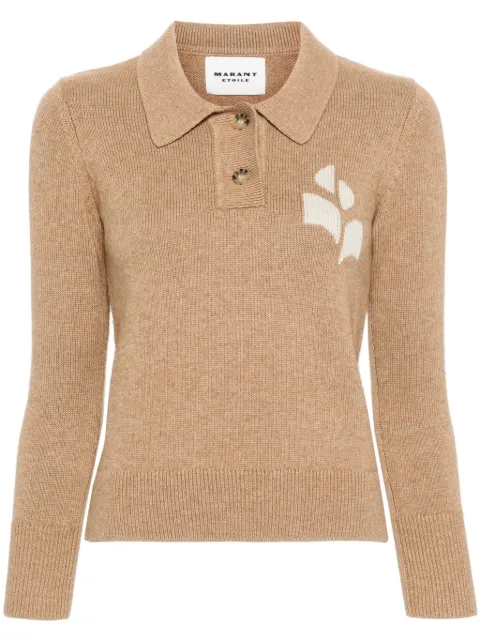 MARANT ÉTOILE Nola knitted polo sweatshirt