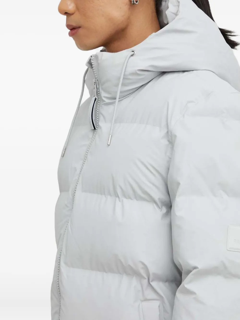 Rains Alta donsjack met capuchon Grijs