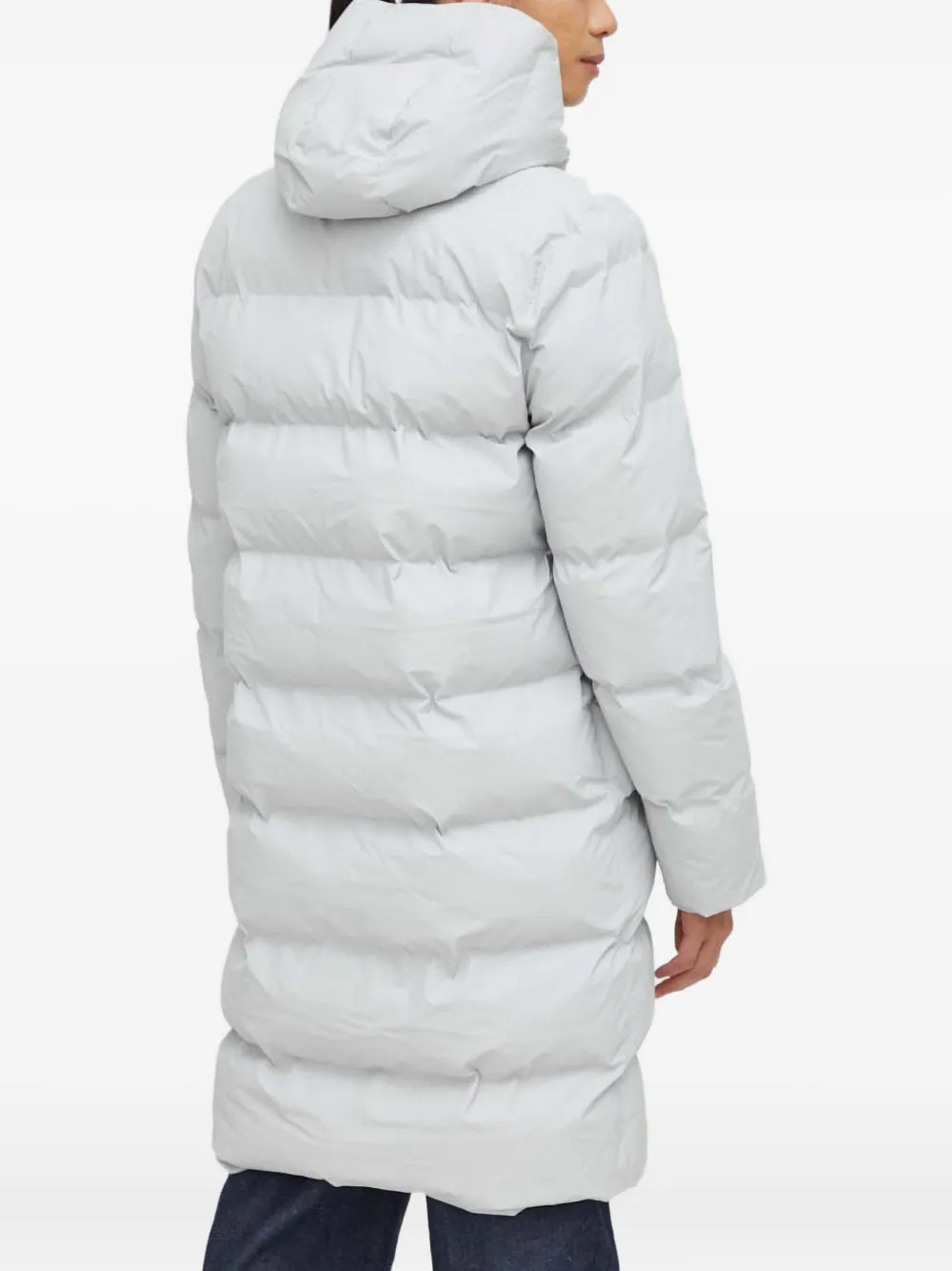 Rains Alta donsjack met capuchon Grijs