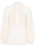 ZIMMERMANN ruffle-detail cotton top - Neutrals