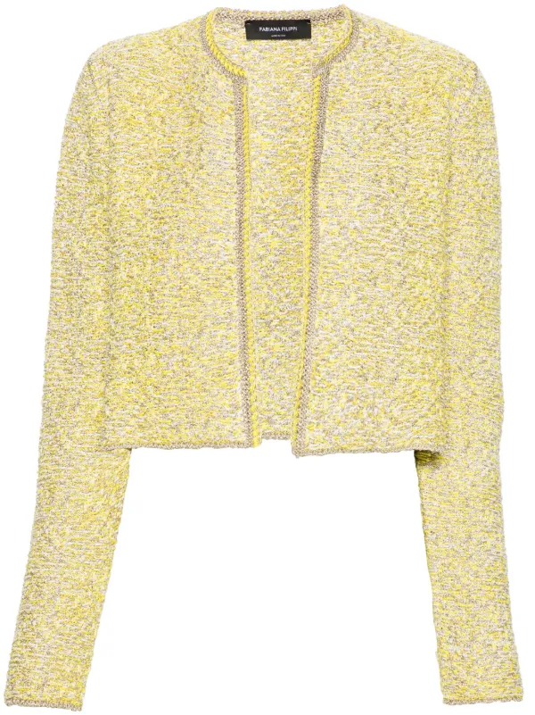 Fabiana Filippi メランジ カーディガン | イエロー | FARFETCH JP