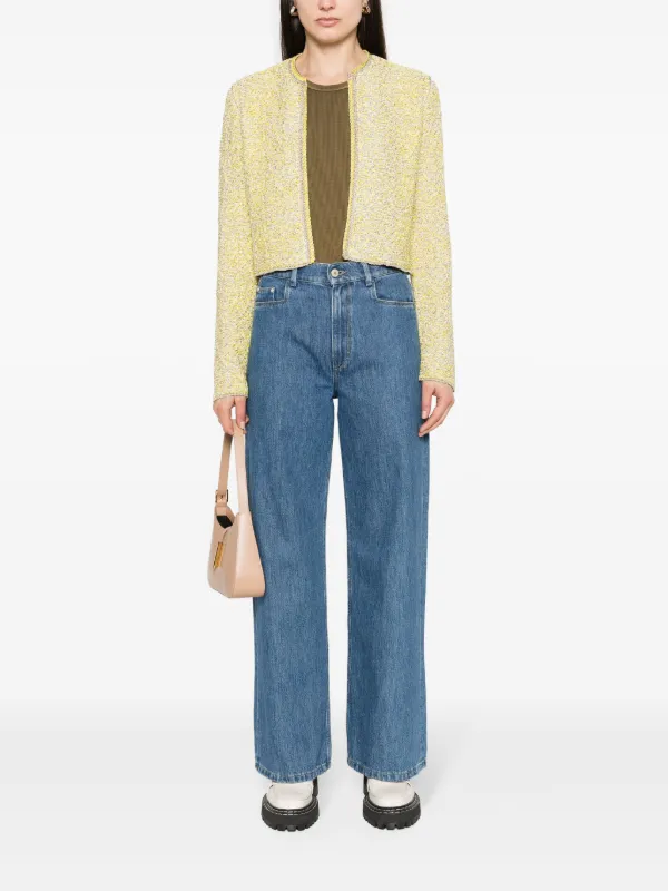 ファビアンフィリップカ-ディガン Fabiana Filippi メランジ カーディガン | イエロー | FARFETCH JP