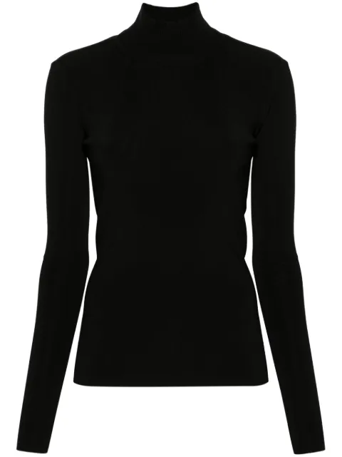 Fabiana Filippi open-back roll-neck jumper