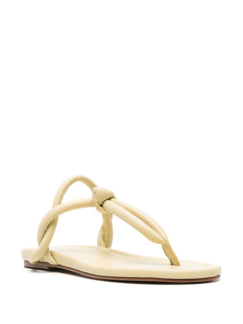 Shop Fabiana Filippi Padded Thong-strap Sandals In Yellow