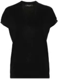 Fabiana Filippi sequin-embellished knitted top - Black