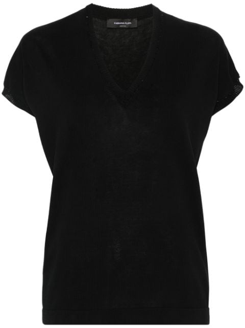 Fabiana Filippi sequin-detailing knitted top