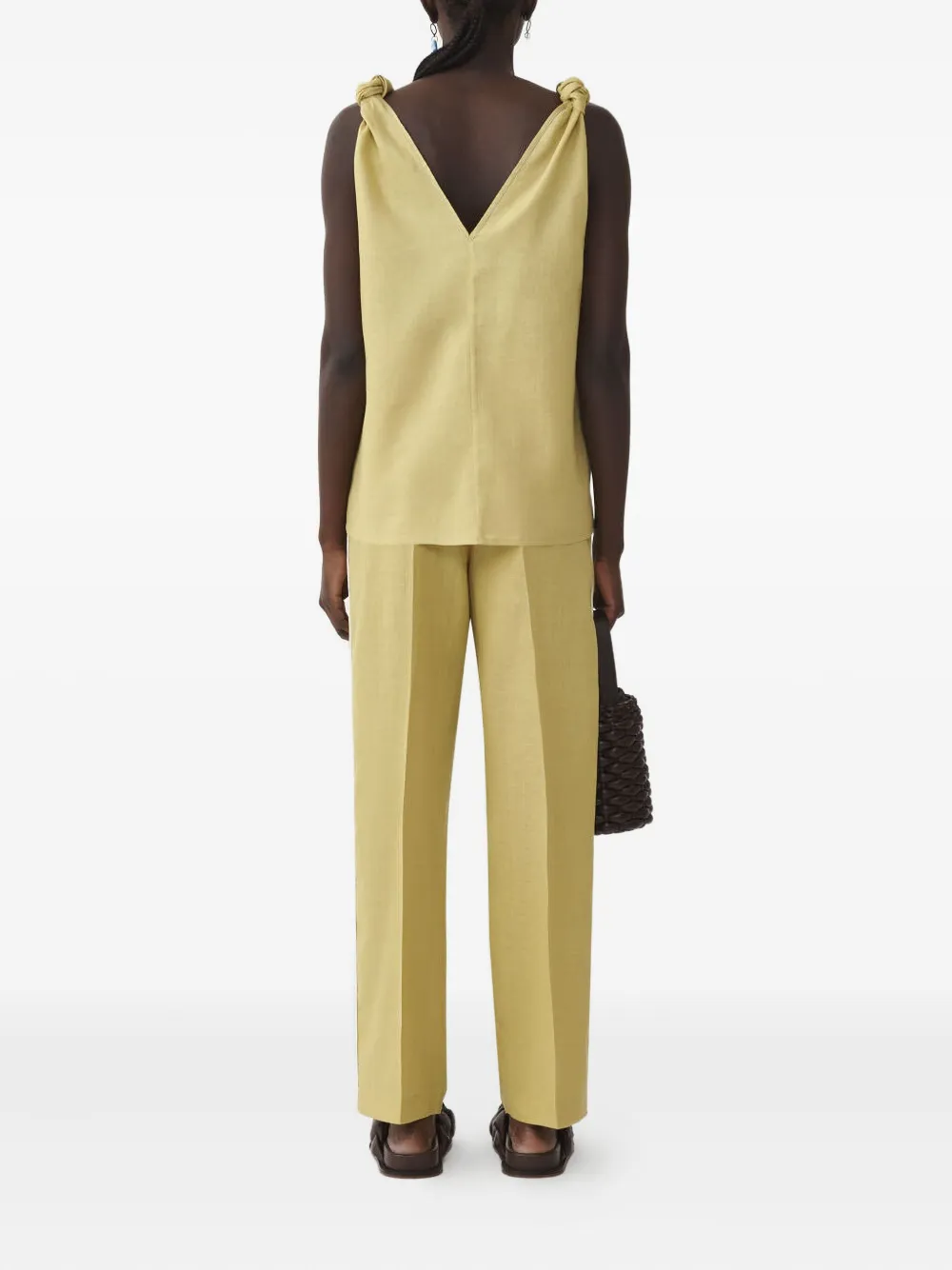 Fabiana Filippi Top met V-hals Geel