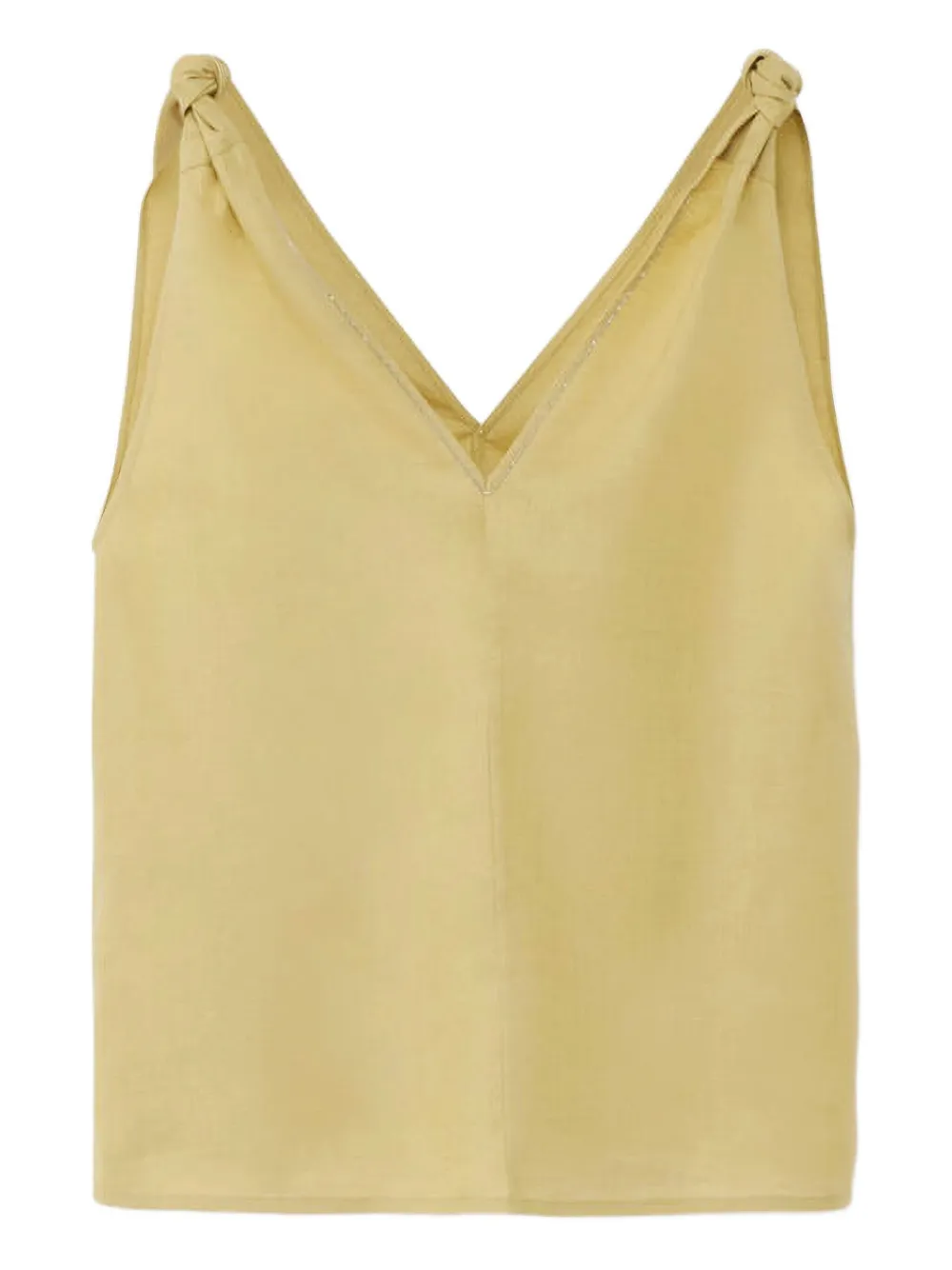 Fabiana Filippi V-neck sleeveless top | Yellow | Image 1