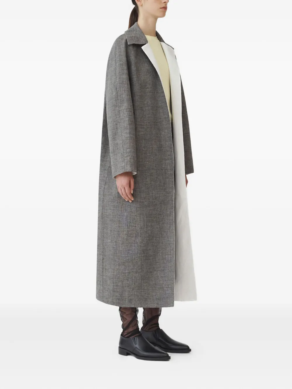 Fabiana Filippi Jas met contrasterend vlak en lange mouwen Grijs