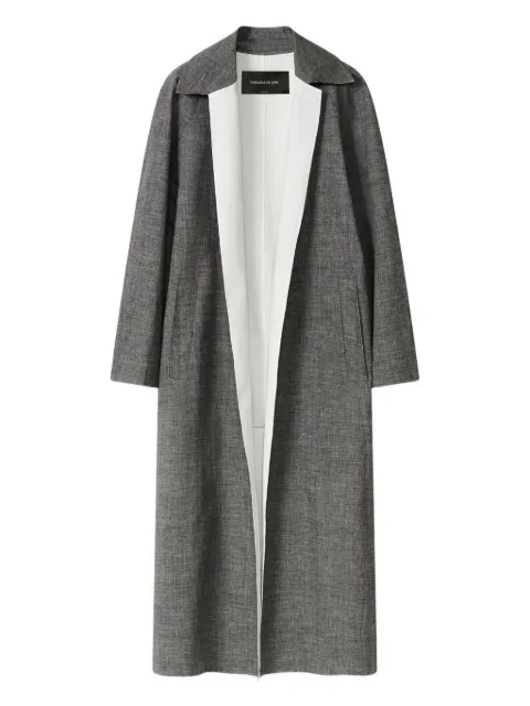 Fabiana Filippi contrast-panel long-sleeve coat
