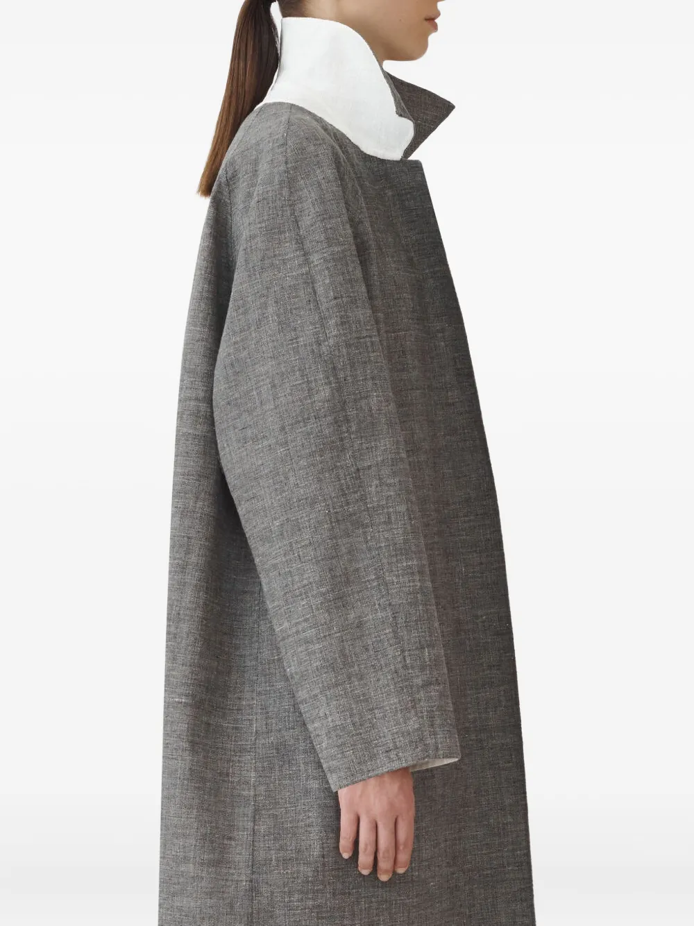 Fabiana Filippi Jas met contrasterend vlak en lange mouwen Grijs