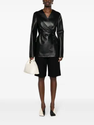 Fabiana Filippi ブラウンレザージャケット Fabiana Filippi ウィメンズ レザージャケット通販 - FARFETCH