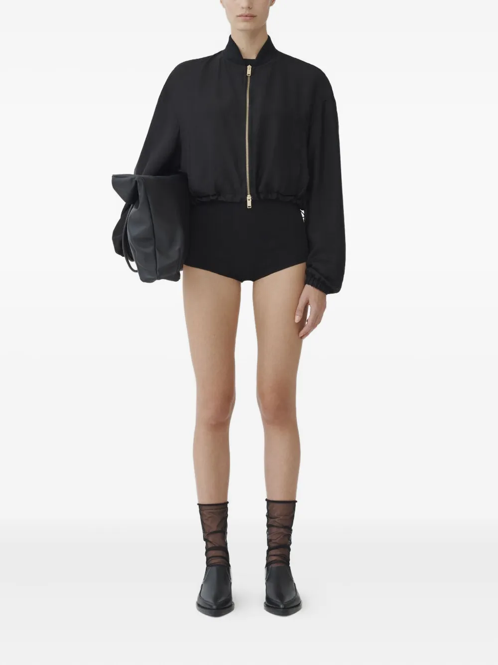 Fabiana Filippi Ribgebreide shorts Zwart