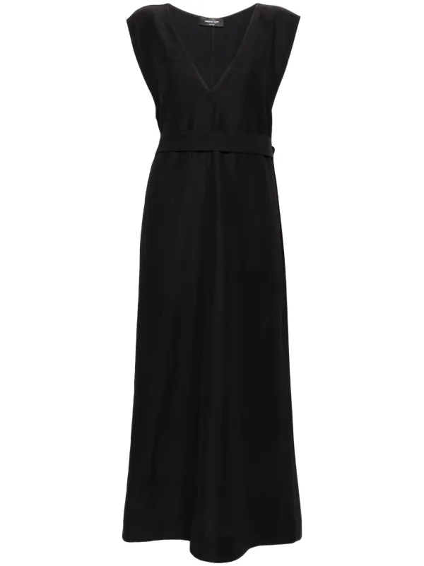belted crepe midi dress Coast Women's Petite Belted Crepe Dress in Coral | Size: 4