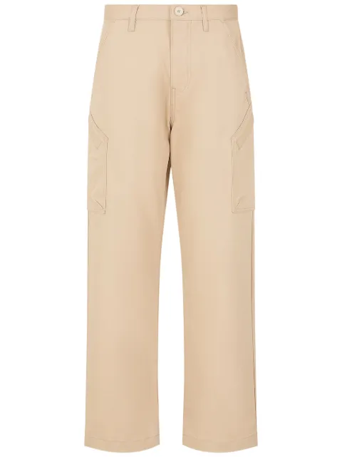 Armani Exchange mid-rise straight-leg trousers 