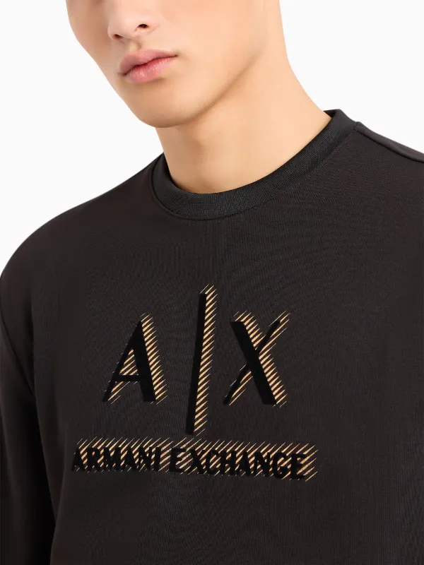 Armani Exchange logo-print long-sleeve T-shirt - Farfetch