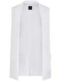 Armani Exchange shawl-lapel open-front waistcoat - White