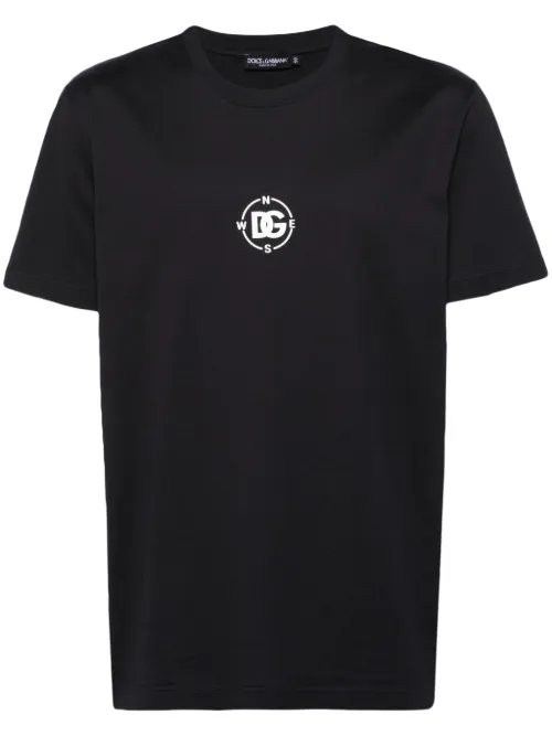 T-shirt en coton à logo imprimé - Dolce & Gabbana - Modalova