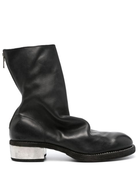 Guidi round-toe leather boots 